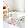 thumbnail image 4 of Happy Easter Kitchen Dish Towels for Drying Dishes Set of 2, Spring Colorful Eggs Butterfly Grey Plaid Waffle Weave Microfiber Hand Tea Bathroom Towels Quick Dry & Absorbent Towel 12x12, 4 of 7
