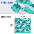 thumbnail image 7 of GZHJMY Dolphin Cloth Napkins Set of 6, Reusable Washable Polyester Dinner Napkins for Family, Restaurant, Wedding, Party Decor 20 x 20 Inch, 7 of 7