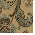 thumbnail image 3 of Linon Trio Lahour Polyester 1'10"x2'10" Accent Rug in Beige & Blue, 3 of 3