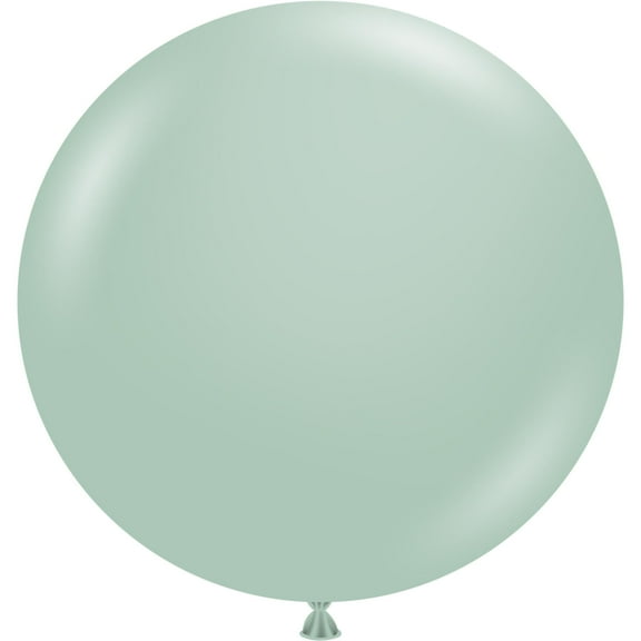 2 Tuftex Giant Empower Mint Round Balloons 36" Made in USA