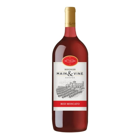 Beringer Main & Vine Red Moscato California, 1.5 L Bottle, 11.5% ABV