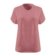 thumbnail image 3 of Hvyesh Women's Plus Size V Neck T Shirts Summer Half Sleeve Overszie Tees Casual Loose Fit Tunic Tops, 3 of 3
