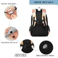 thumbnail image 4 of FORMRS Unisex School Backpack 17" Student Travel Bag with Laptop Compartment, Watercolor Orange, 4 of 7