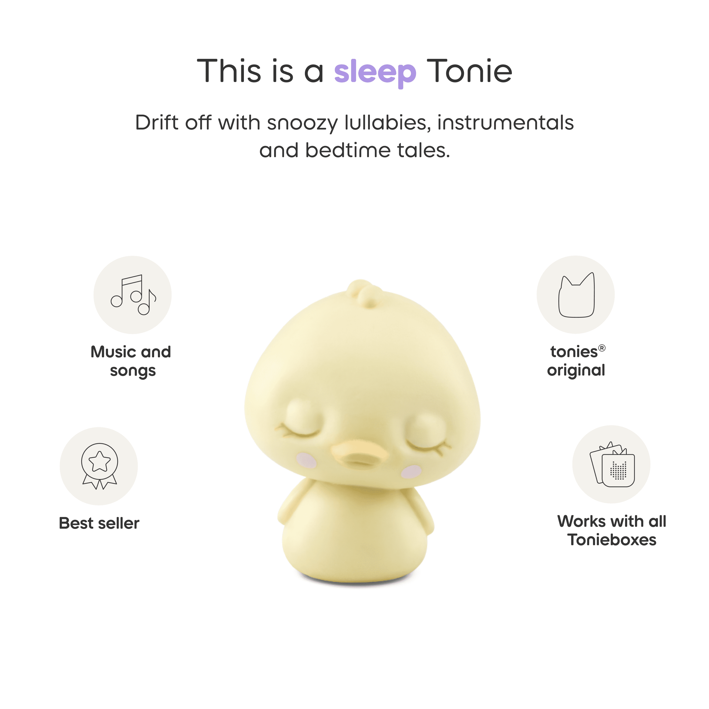 tonies Sleepy Friends: A Sound Journey Through the Sleepy Forest with Sleepy Duck Audio Play Figurine (Limited Edition)