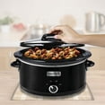 CrockPot 6qt. HingedLid Oval Slow Cooker, Black