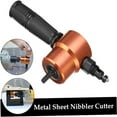 thumbnail image 6 of Sheet Metal Cutter Drill Attachment, Electric Drill Shears Attachment Cutter Nibbler, Metal Nibbler Drill Attachment for Cutting Iron, White Sheet, Steel, Copper, Aluminum, 6 of 9