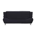 thumbnail image 5 of Kingway Furniture Puma Faux Leather Living Room Sofa - Black/Grey, 5 of 8