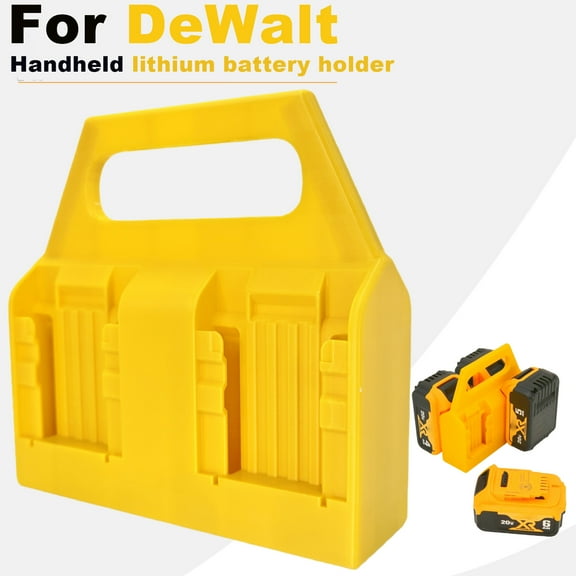 1PC Battery Holder Storage Rack for Dewalt 18V 20V Li-ion Battery DCB203 DCB205, Wall Mount Battery Dock for Workbench