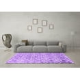 thumbnail image 3 of Ahgly Company Indoor Rectangle Trellis Purple Modern Area Rugs, 2' x 4', 3 of 4