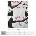 thumbnail image 4 of Sheronv Panda Bear Warm Lightweight Blanket Soft Fleece Blankets All Seasons Flannel Material Blanket for Living Rooms Sofa Decor Cow Gifts - Multiple Sizes 40x50in, 4 of 6