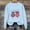 Blue, variant on Kids Christmas Print Hoodless Sweatshirt Long Sleeve Round Neck Loose Casual Fleece Lined Fall Winter Unisex Holiday Family Tops for Children 1-13 Years(Gray,5-6 Years)