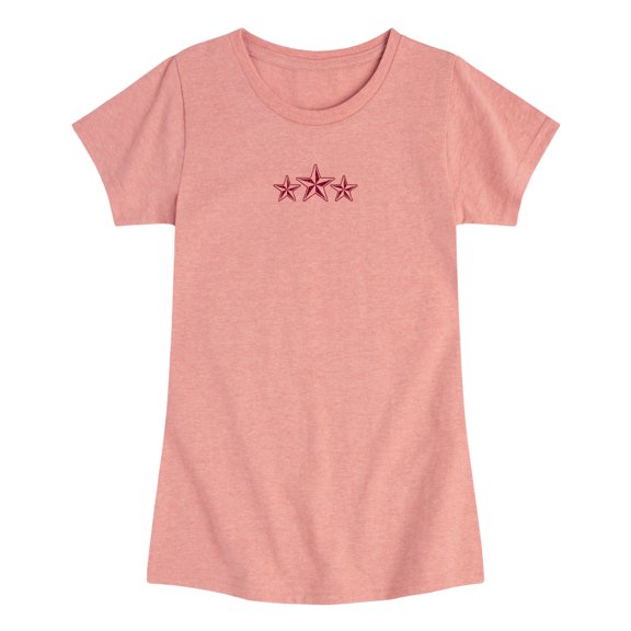 Instant Message - Grunge Stars -Youth Girls Short Sleeve T-Shirt
