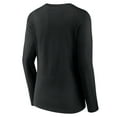 thumbnail image 3 of Women's Black Miami Heat Tumble V-Neck Long Sleeve T-Shirt, 3 of 3