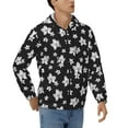 thumbnail image 4 of Zip Up Hoodies for Men - orchid plumeria flower Long Sleeve Comfrt Men'S Fashion Hoodies & Sweatshirts, Jackets for Men Hoodies Pullover Clothing Clothes with Pouch, 4 of 5