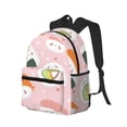 thumbnail image 2 of Lsque Cute Sushi Classic Casual Backpack - Large Capacity Water-Resistant Backpack for School, Work, Travel, and Outdoor Activities, 2 of 8