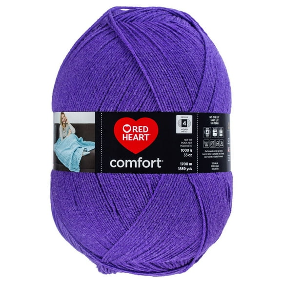 Red Heart® Comfort® Yarn, Acrylic #4 Medium, 35oz/1000g, 1859 Yards