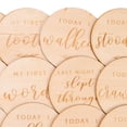 thumbnail image 2 of segolike Simple Round Wooden Baby Monthly Milestone Cards StyleE, 2 of 2