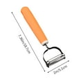 thumbnail image 3 of SLYNSHome Vegetable Apple Peelers for kitchen,Fruit,Carrot,Veggie,Potatoes Peeler ,Y-Shaped Stainless Steel Peelers - Orange, 3 of 7