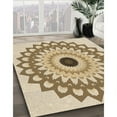 thumbnail image 2 of Ahgly Company Indoor Square Patterned Khaki Gold Area Rugs, 7' Square, 2 of 6
