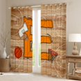 thumbnail image 2 of Homewish Initial E Letter Black Out Curtains for Teen, Basketball Sports Lover Curtains Pack of 2 (42x63 Each), Cartoon Ball Player Bedroom Curtains, Black Out Curtains Decor, 2 of 6