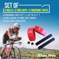 thumbnail image 4 of HAHDAXIA Bike Handlebar Tape EVA (Set of 2) Red - Enhance Your Bike Grip with These Bicycle Handle bar Tape - Wrap Your Bike for an Awesome Comfortable Ride (Set of 2, RedO, 4 of 6