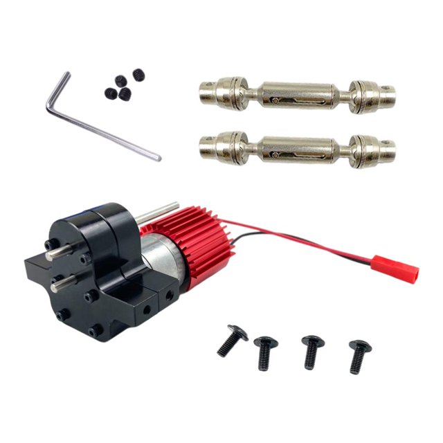 Unidad de transferencia de metal para accesorios de repuesto para coche RC WPL B14 B24 C14 C24 MN90 Negro rojo