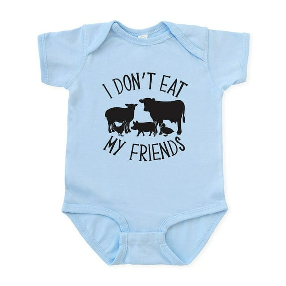 CafePress - I Don't Eat My Friends Baby Light Bodysuit - Baby Light Bodysuit, Size Newborn - 24 Months