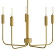 thumbnail image 6 of 83634LCB Lark Austen - 25W 5 LED Medium Chandelier-15.5 Inches Tall and 28.25 Inches Wide-Lacquered Brass Finish, 6 of 9