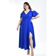 thumbnail image 1 of Maxi vestido con strech Roman Fashion /Tallas Extras, 4098 (Azul rey) azul 38, 1 of 6