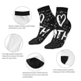 thumbnail image 6 of Bingfone I Love Math Design Patterned Men'S Women'S Casual Cotton Socks, 6 of 9