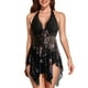 thumbnail image 2 of Split Swimsuit, Backless Irregular Mesh Hem Bikini Set Comfortable For Beach ANGGREK Cocina, Decoración y Otros, 2 of 5