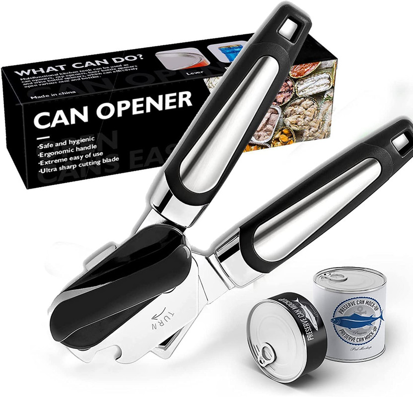 Manual Can Opener 3 in 1 Can Opener AntiSlip Grip Can Opener