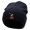 Black, variant on Axe on Wood Embroidered 12 Inch Long Knitted Beanie - Black OSFM