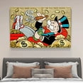 thumbnail image 4 of Mike Mozart Modern Art Picture Alec Monopoly Laying In Coins Canvas Poster Bedroom Decor Sports Landscape Office Room Decor Gift,Frame-style,16x24inch(40x60cm), 4 of 8