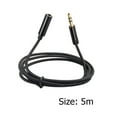 thumbnail image 2 of Yucurem 3.5mm Port Audio Extension Cord Jack Male To Female Headphone Cable (5m), 2 of 10