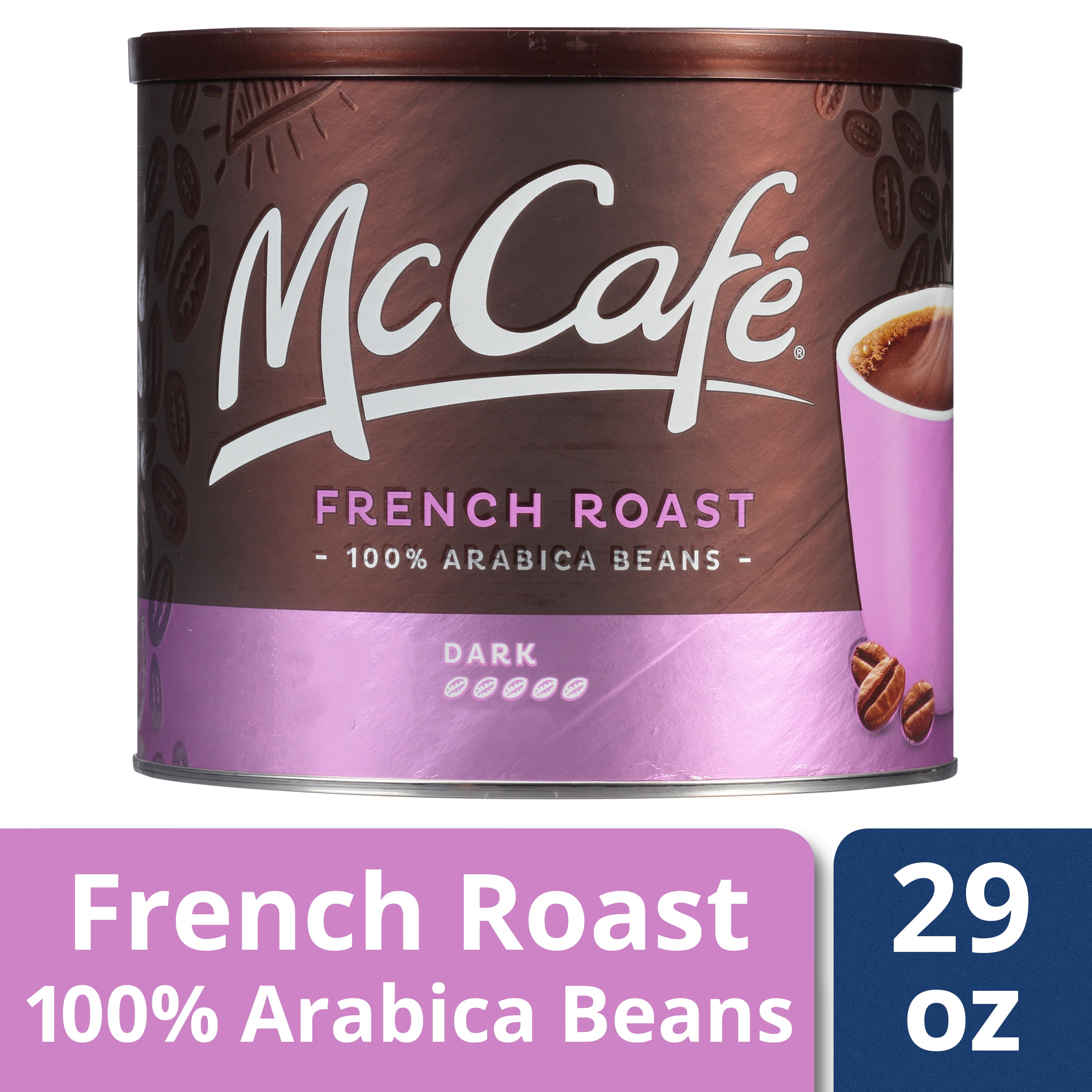 McCafe French Roast Ground Coffee, Caffeinated, 29 oz Can