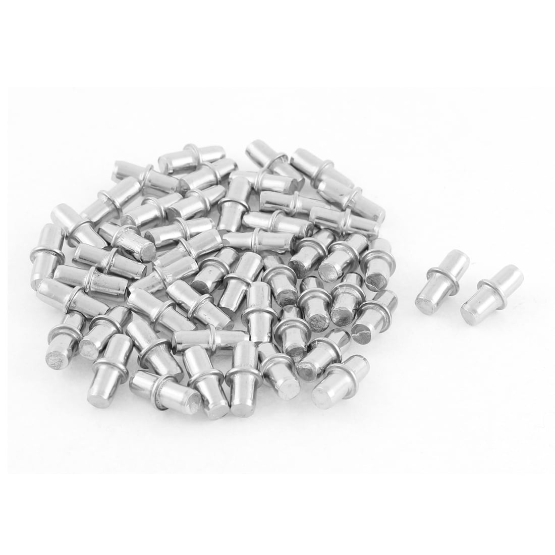 Uxcell 5mm x 15mm Furniture Metal Glass Shelf Support Pins 100pcs