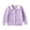 Purple#kids cardigan, variant on Girls Cardigan Sweaters Hollow Out Contrast Peter Pan Collar Long Sleeve Cardigans Casual Knitted Button Down Jacket Blue,2 Years