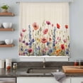 thumbnail image 5 of Pastoral Spring Floral Sheer Curtains 72 Inches Long, Rustic Summer Flower Botanical Light Filering Curtains, Breathable Simi Curtain Privacy Drapes for Living Room Bedroom Window Treatment, 5 of 9