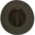 thumbnail image 2 of Sakkas Grant Western Style Wide Brim Wool Fedora - Olive - XL, 2 of 2