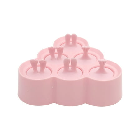 

LnjYIGJ Cartoon Silicone Popsicle Ice Cream Six Popsicle Box Ice