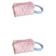 thumbnail image 4 of Qarigey Bolsa de almacenamiento Bolsas portátiles multifuncionales Paquete sólido de gran capacidad Limpieza facial cosmética para viajes Rosa 2piezas, 4 of 6