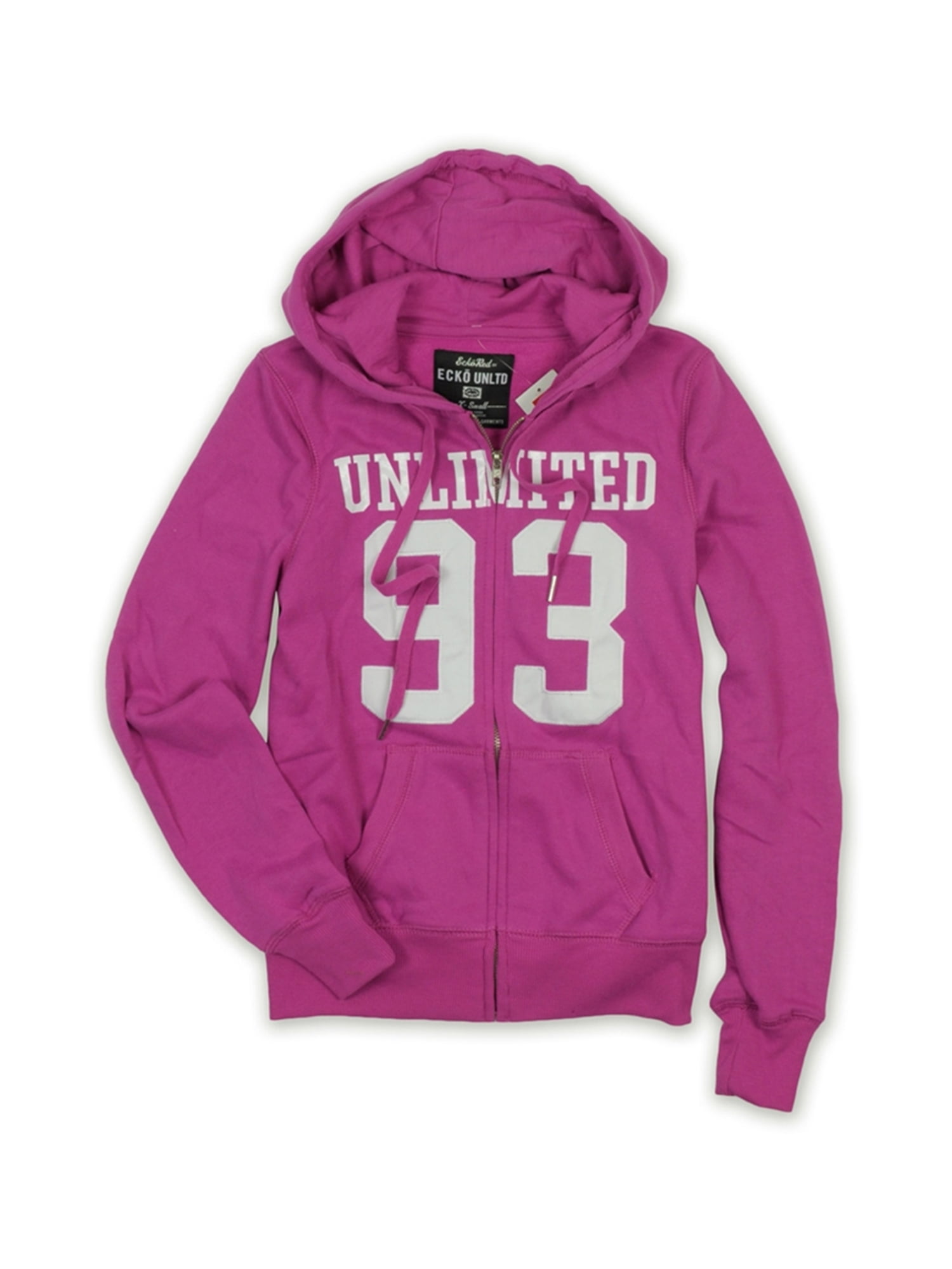 Womens 93 Zip Front Hoodie Sweatshirt Ecko Unltd