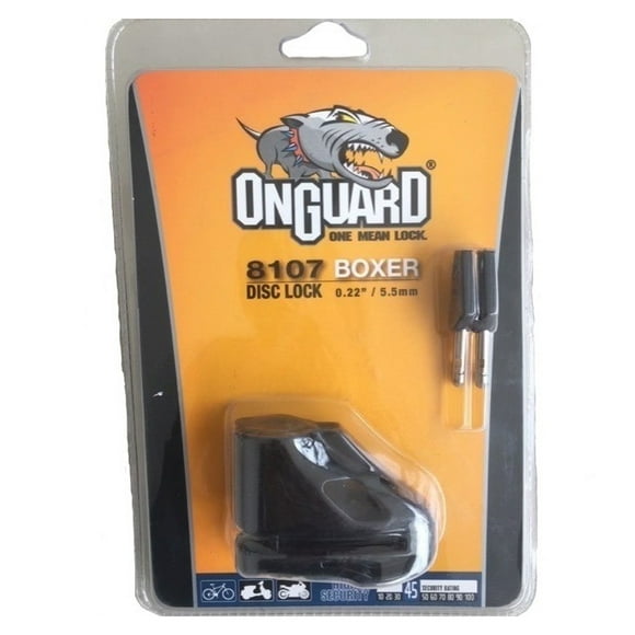 Candado Bloqueo Disco Moto o Bicicleta OnGuard Perno 5.5mm Con Funda