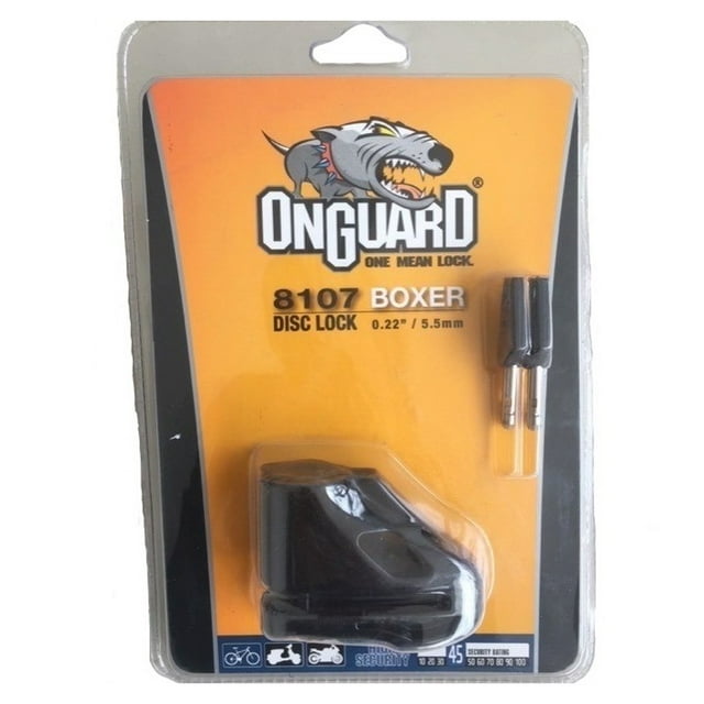 Candado Bloqueo Disco Moto o Bicicleta OnGuard Perno 5.5mm Con Funda