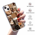 thumbnail image 2 of Brown Vibes Case for iPhone 14 Plus ,Aesthetic Art Design Pattern TPU Shock Proof Cover Case, 2 of 5