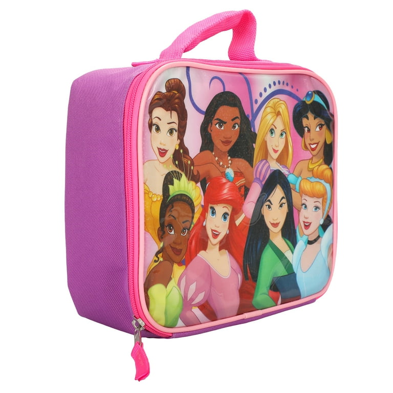 Disney Princesses Light Pink Lunch Box, 8.25x7.5x5 #Disney