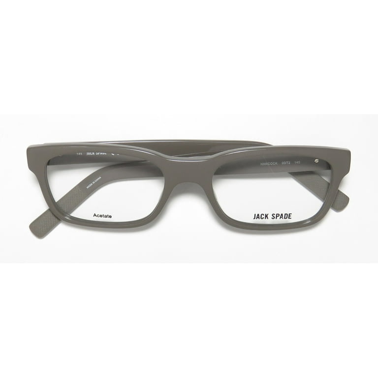 NEW JACK SPADE HANCOCK MENS/WOMENS RECTANGULAR FULL-RIM GRAY
