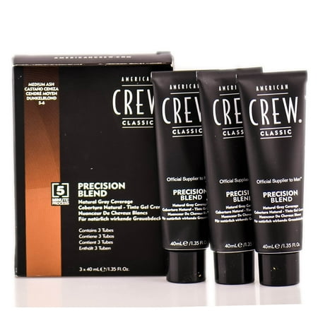 American Crew Precision Blend Hair Dye, Medium Ash, 1.35 Oz, 3 (Best Color To Blend Grey Hair)