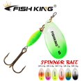 thumbnail image 2 of FISH KING, nuevo señuelo de pesca de Metal, 4g, 4,8g, 7g, 10g, 14g, cebo giratorio, cebos duros de alta calidad, anzuelo triple, aparejos de pesca para Lucio Tan Jianjun unisex, 2 of 2